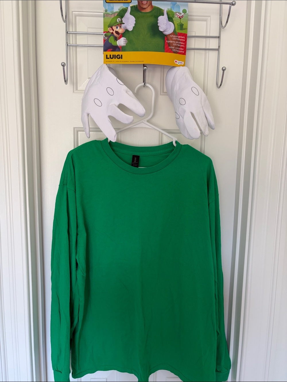 Luigi! Men’s XL Long-Sleeve Top - Green